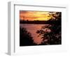 View of Lake Union and Space Needle, Seattle, Washington, USA-William Sutton-Framed Photographic Print
