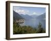 View of Lakeside Village, Lake Como, Lombardy, Italian Lakes, Italy, Europe-Frank Fell-Framed Photographic Print