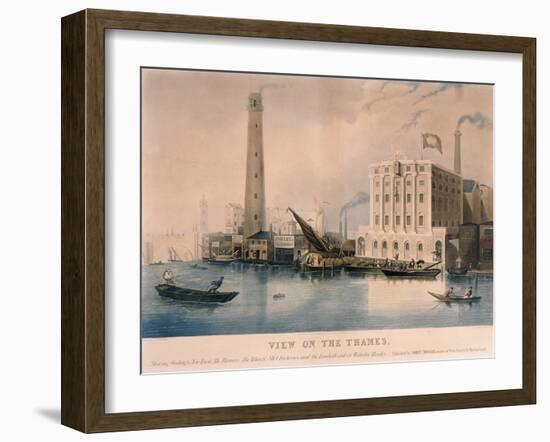View of Lambeth, London, 1836-George Hunt-Framed Giclee Print