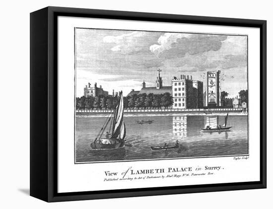 'View of Lambeth Palace in Surrey.', late 18th century-Taylor-Framed Stretched Canvas