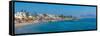 View of Lambi Beach and Turkey visible in background, Kos Town, Kos, Dodecanese, Greek Islands-Frank Fell-Framed Stretched Canvas