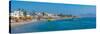 View of Lambi Beach and Turkey visible in background, Kos Town, Kos, Dodecanese, Greek Islands-Frank Fell-Stretched Canvas