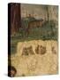 View of Landscape and Soldiers-null-Stretched Canvas