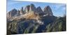 View of Langkofel (Sasso Lungo) from Val Contrin in the Marmolada mountain range in the Dolomites-Martin Zwick-Mounted Photographic Print