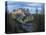 View of Langkofel (Sasso Lungo) from Val Contrin in the Marmolada mountain range in the Dolomites.-Martin Zwick-Stretched Canvas