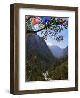 View of Langtang Valley, Langtang Nat'l Park, Bagmati, Central Region (Madhyamanchal), Nepal-Jochen Schlenker-Framed Photographic Print