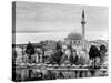 View of Large Mosque Against Skyline-null-Stretched Canvas