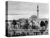 View of Large Mosque Against Skyline-null-Stretched Canvas