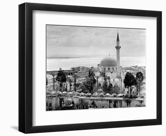 View of Large Mosque Against Skyline-null-Framed Photographic Print