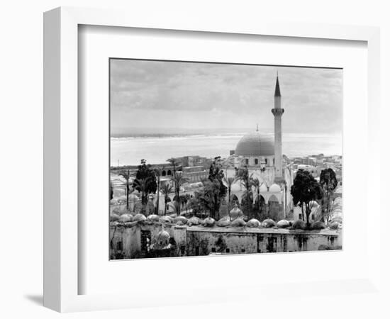 View of Large Mosque Against Skyline-null-Framed Photographic Print