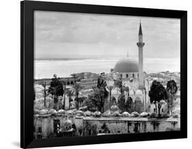 View of Large Mosque Against Skyline-null-Framed Photographic Print