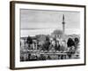 View of Large Mosque Against Skyline-null-Framed Photographic Print