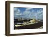 View of Large Yacht Offshore-Adam Scull-Framed Photographic Print