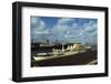 View of Large Yacht Offshore-Adam Scull-Framed Photographic Print