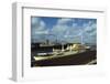 View of Large Yacht Offshore-Adam Scull-Framed Photographic Print