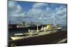 View of Large Yacht Offshore-Adam Scull-Mounted Photographic Print