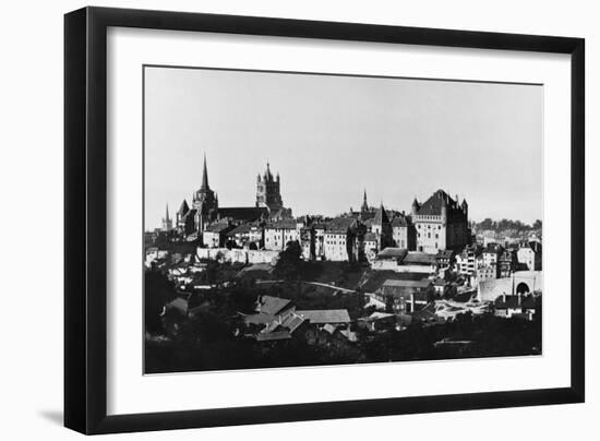 View of Lausanne, circa 1856-60-Bisson Freres Studio-Framed Giclee Print