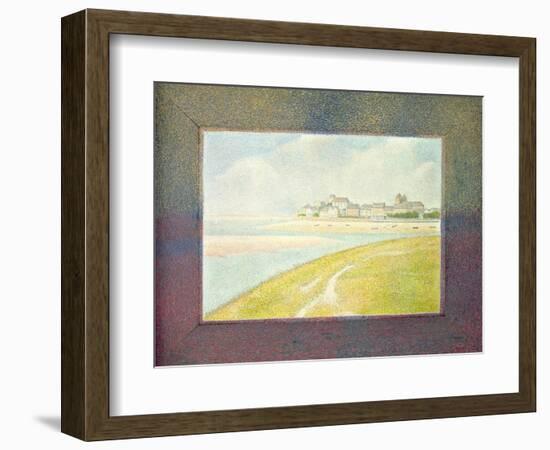 View of Le Crotoy, from Upstream, 1889-Georges Seurat-Framed Giclee Print