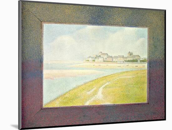View of Le Crotoy, from Upstream, 1889-Georges Seurat-Mounted Giclee Print