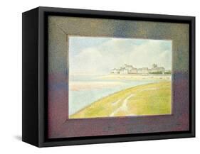 View of Le Crotoy, from Upstream, 1889-Georges Seurat-Framed Stretched Canvas