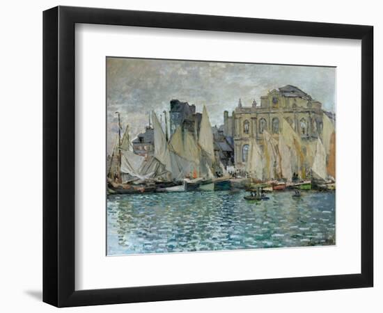 View of Le Havre, 1873-Claude Monet-Framed Premium Giclee Print