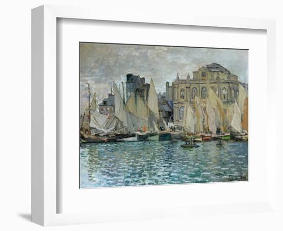 View of Le Havre, 1873-Claude Monet-Framed Premium Giclee Print