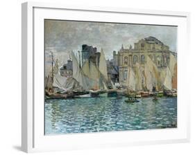 View of Le Havre, 1873-Claude Monet-Framed Giclee Print