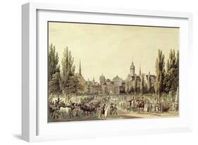 View of Leipzig from the Grimma Gate-Christian Gottlob Hammer-Framed Giclee Print