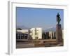 View of Lenin Square Looking Towards the Ala-Too Range of Mountains, Bishkek, Kyrgyzstan-Upperhall-Framed Photographic Print