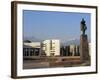 View of Lenin Square Looking Towards the Ala-Too Range of Mountains, Bishkek, Kyrgyzstan-Upperhall-Framed Photographic Print