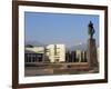 View of Lenin Square Looking Towards the Ala-Too Range of Mountains, Bishkek, Kyrgyzstan-Upperhall-Framed Photographic Print