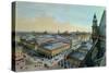 View of Les Halles in Paris Taken from Saint Eustache Upper Gallery, circa 1870-80-Felix Benoist-Stretched Canvas