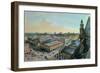 View of Les Halles in Paris Taken from Saint Eustache Upper Gallery, circa 1870-80-Felix Benoist-Framed Giclee Print