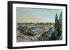 View of Les Halles in Paris Taken from Saint Eustache Upper Gallery, circa 1870-80-Felix Benoist-Framed Giclee Print