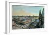 View of Les Halles in Paris Taken from Saint Eustache Upper Gallery, circa 1870-80-Felix Benoist-Framed Giclee Print