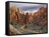 View of Leslie Gulch, Oregon, USA-Don Paulson-Framed Stretched Canvas