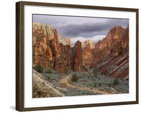 View of Leslie Gulch, Oregon, USA-Don Paulson-Framed Photographic Print