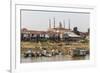 View of Life Along the Tonle Sap River Headed Towards Phnom Penh, Cambodia, Indochina-Michael Nolan-Framed Photographic Print