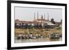 View of Life Along the Tonle Sap River Headed Towards Phnom Penh, Cambodia, Indochina-Michael Nolan-Framed Photographic Print