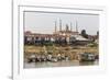 View of Life Along the Tonle Sap River Headed Towards Phnom Penh, Cambodia, Indochina-Michael Nolan-Framed Photographic Print