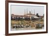 View of Life Along the Tonle Sap River Headed Towards Phnom Penh, Cambodia, Indochina-Michael Nolan-Framed Photographic Print