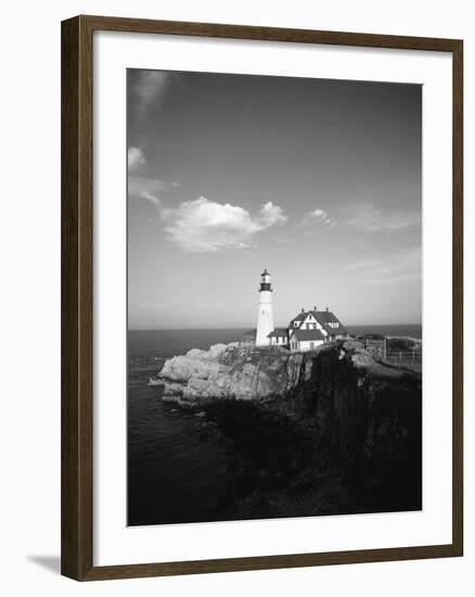 View of Lighthouse, Cape Elizabeth, Portland, Maine, USA-Walter Bibikow-Framed Photographic Print