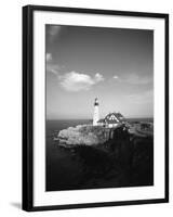 View of Lighthouse, Cape Elizabeth, Portland, Maine, USA-Walter Bibikow-Framed Photographic Print