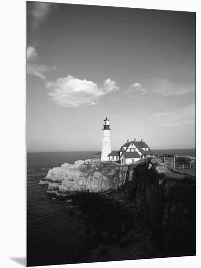 View of Lighthouse, Cape Elizabeth, Portland, Maine, USA-Walter Bibikow-Mounted Photographic Print