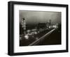 View of Lights Alongside Streets of Japan's Broadway Like Area-null-Framed Photographic Print