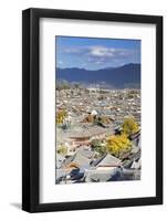 View of Lijiang (UNESCO World Heritage Site), Yunnan, China-Ian Trower-Framed Photographic Print