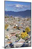 View of Lijiang (UNESCO World Heritage Site), Yunnan, China-Ian Trower-Mounted Photographic Print