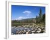 View of Lily Pond in Autumn, Kangamagus Highway, White Mountains, New Hampshire, USA-Massimo Borchi-Framed Photographic Print