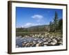 View of Lily Pond in Autumn, Kangamagus Highway, White Mountains, New Hampshire, USA-Massimo Borchi-Framed Photographic Print