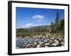 View of Lily Pond in Autumn, Kangamagus Highway, White Mountains, New Hampshire, USA-Massimo Borchi-Framed Photographic Print